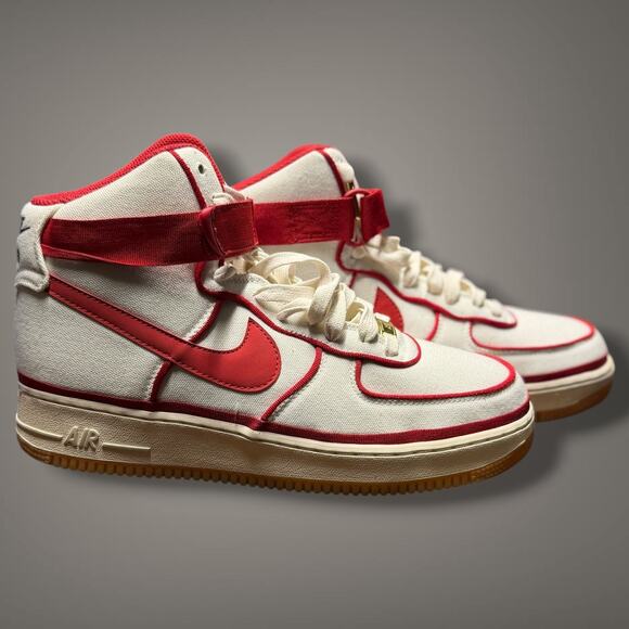 Men's Sz 11 NIKE JORDAN 1 Retro High Phantom Gym Red White Basketball Sneakers - Picture 3 of 13